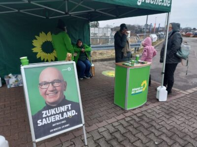 Infostand der Kiersper Grünen am 15.02.2025